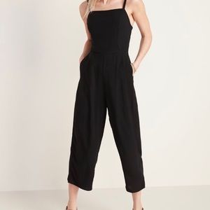 Old Navy Square-neck cami jumpsuit. Black size medium.
